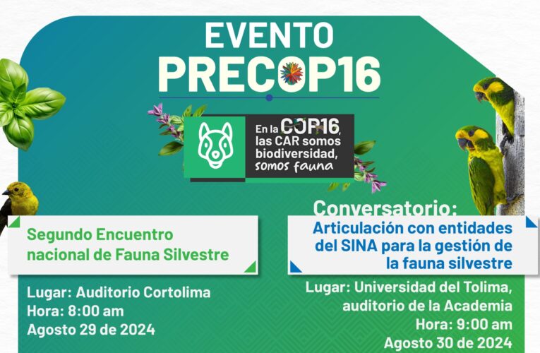 Ibagué será sede de evento PreCOP sobre fauna silvestre