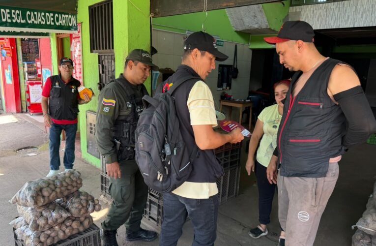 GOAT, GAULA y Policía se tomaron la Plaza de La 21 de Ibagué para combatir el contrabando y fortalecer la seguridad
